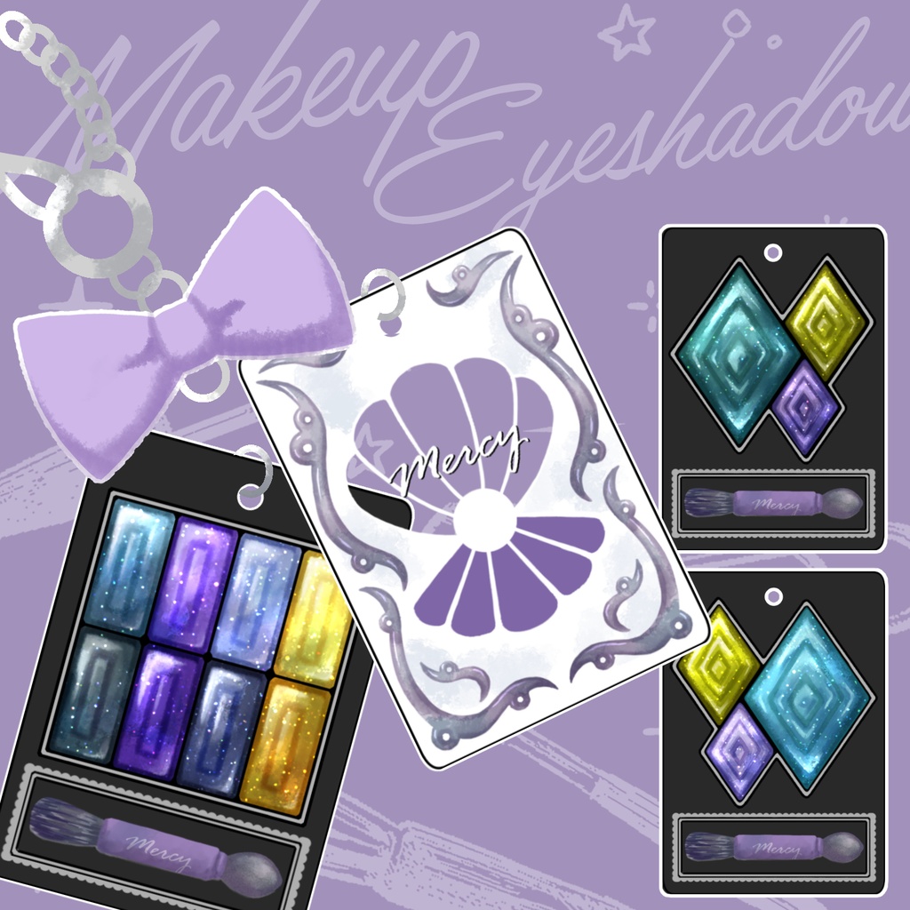 【オクタヴィネル】アイシャドウパレット風アクキー