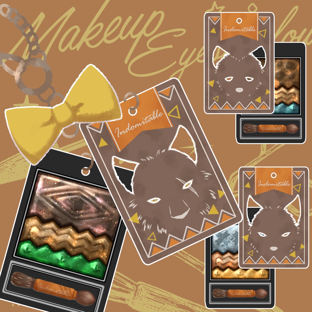 【サバナクロー】アイシャドウパレット風アクキー