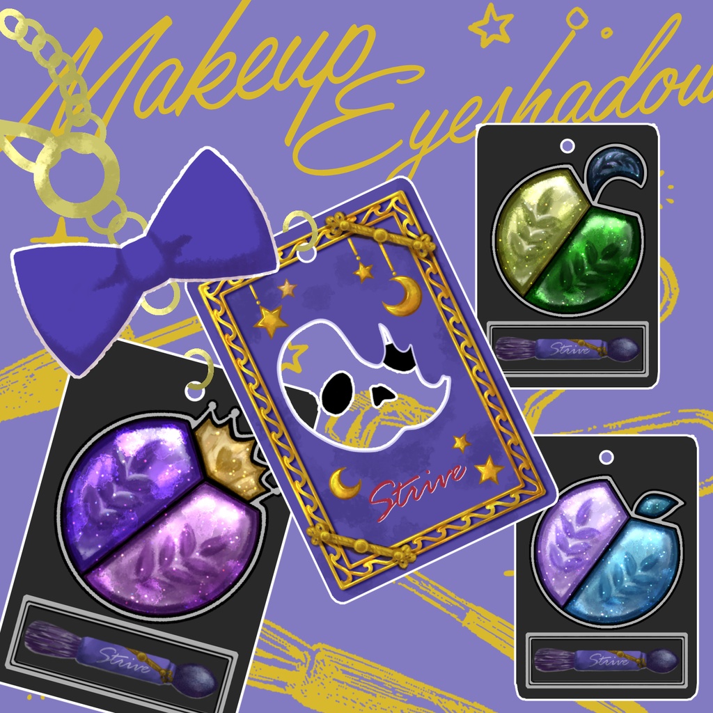 【ポムフィオーレ】アイシャドウパレット風アクキー