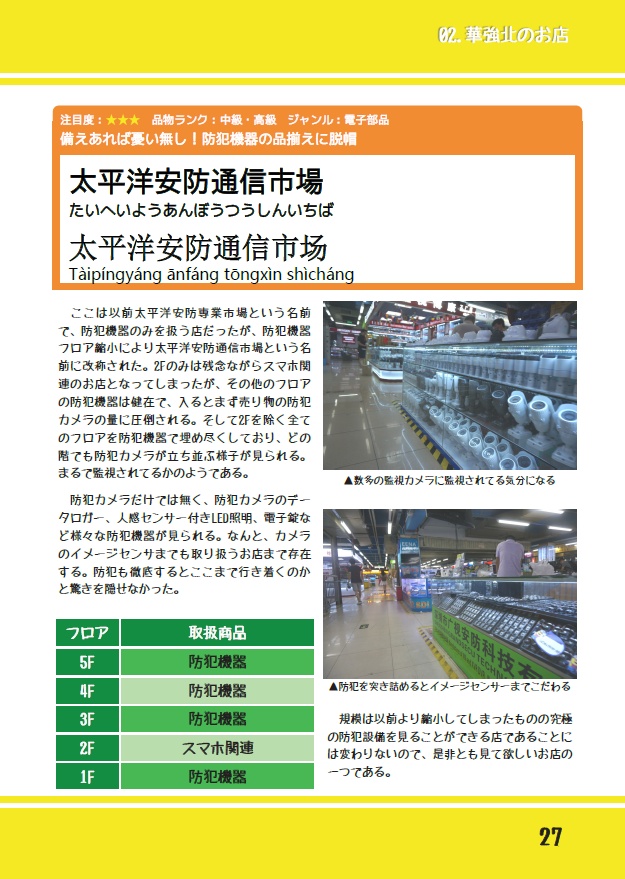 【電子版のみ】世界最強の電子市場中国深セン華強北観光ガイドVer.2.0