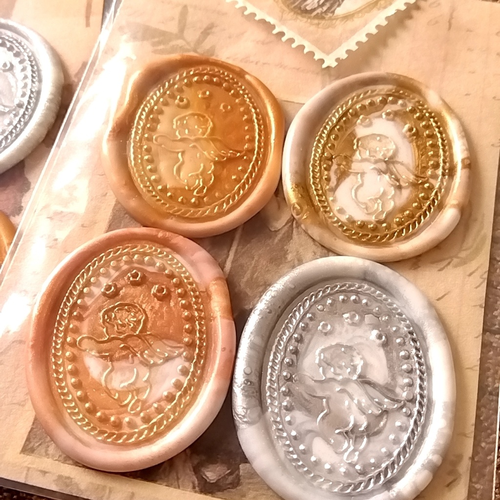 天使柄シーリングスタンプセット