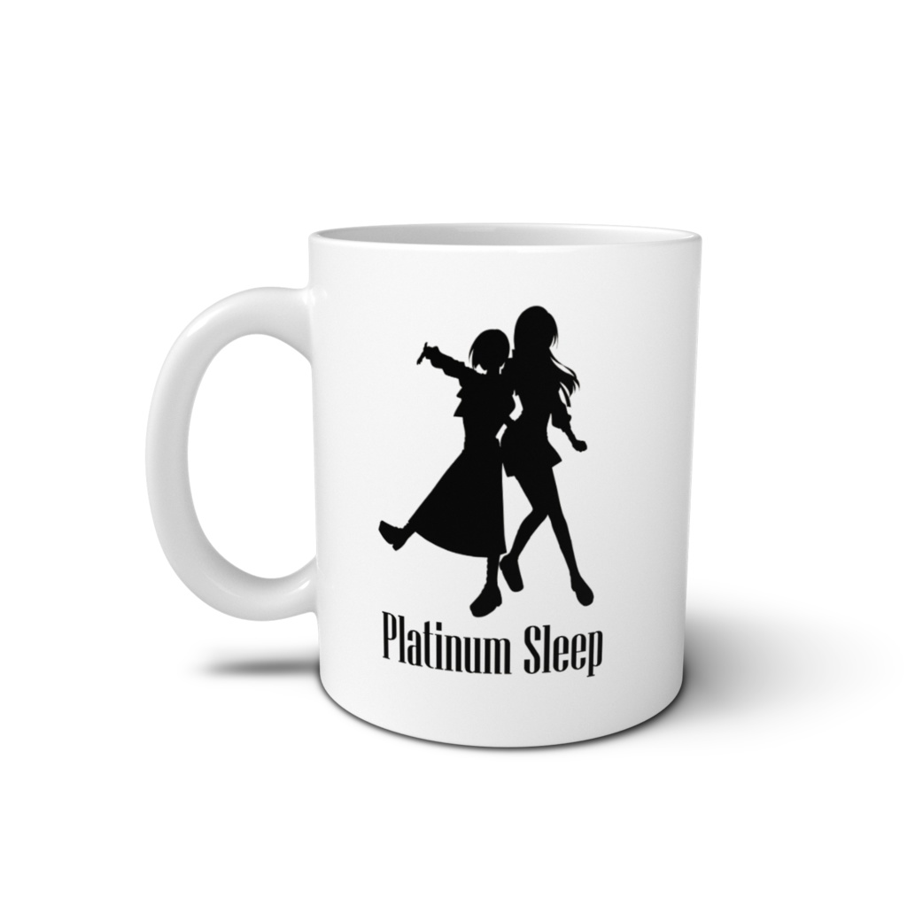 PlatinumSleepロゴ&シルエットマグカップ