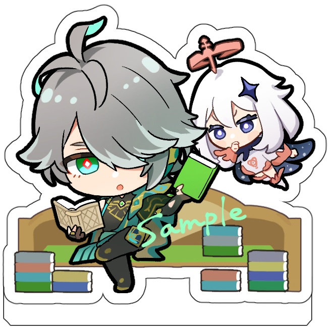 【原神】アクリルスタンド（アルハイゼン＆パイモン）