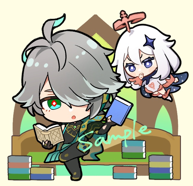 【原神】アクリルスタンド(アルハイゼン&パイモン)