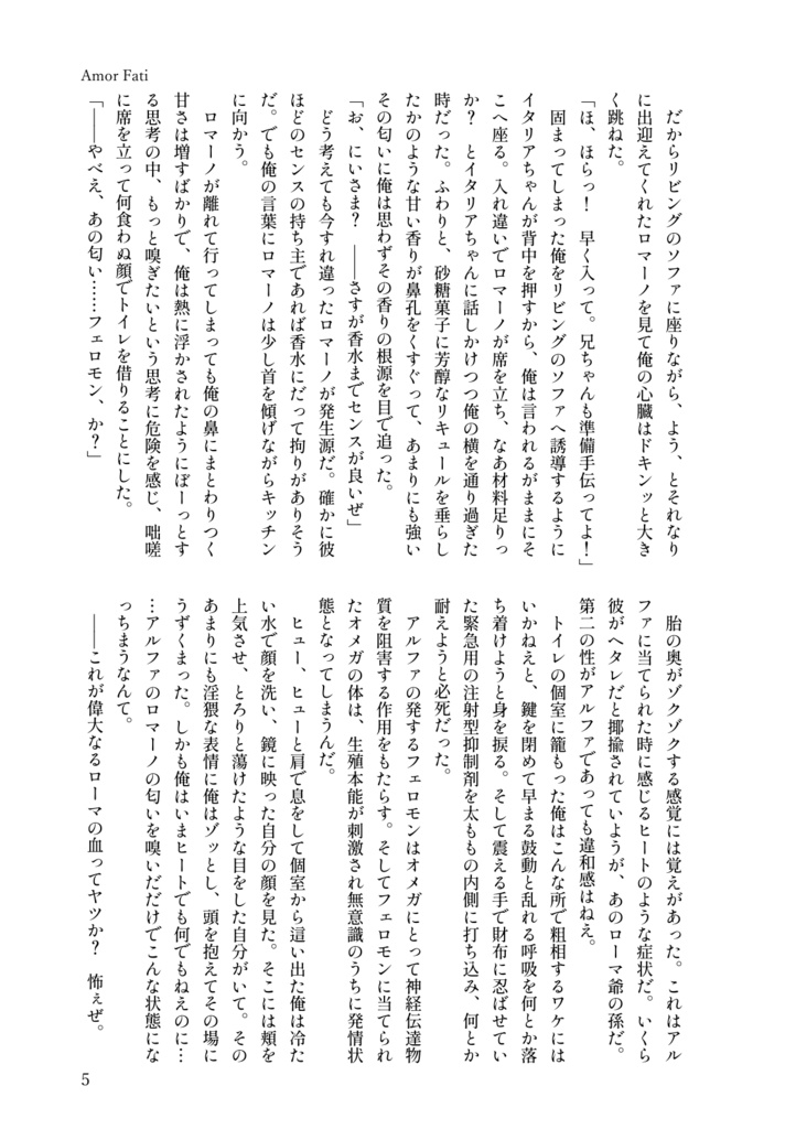 【匿名配送】Amor Fati【1号館F49b】