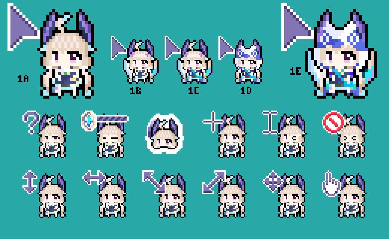Enna Alouette Mouse cursor pack 2.0 (NJSJ EN 3rd)