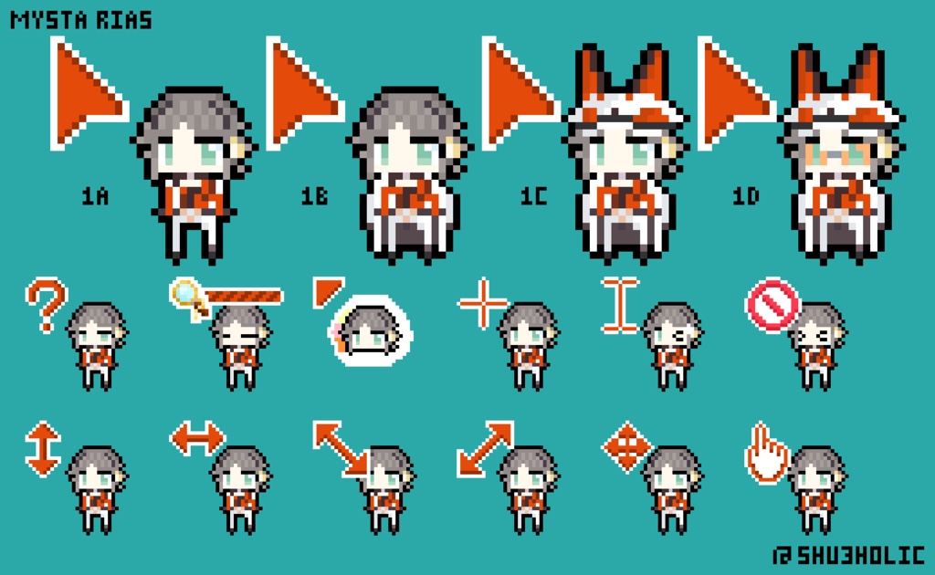 Mysta Rias Mouse cursor pack 2.0 (NJSJ EN 4th)