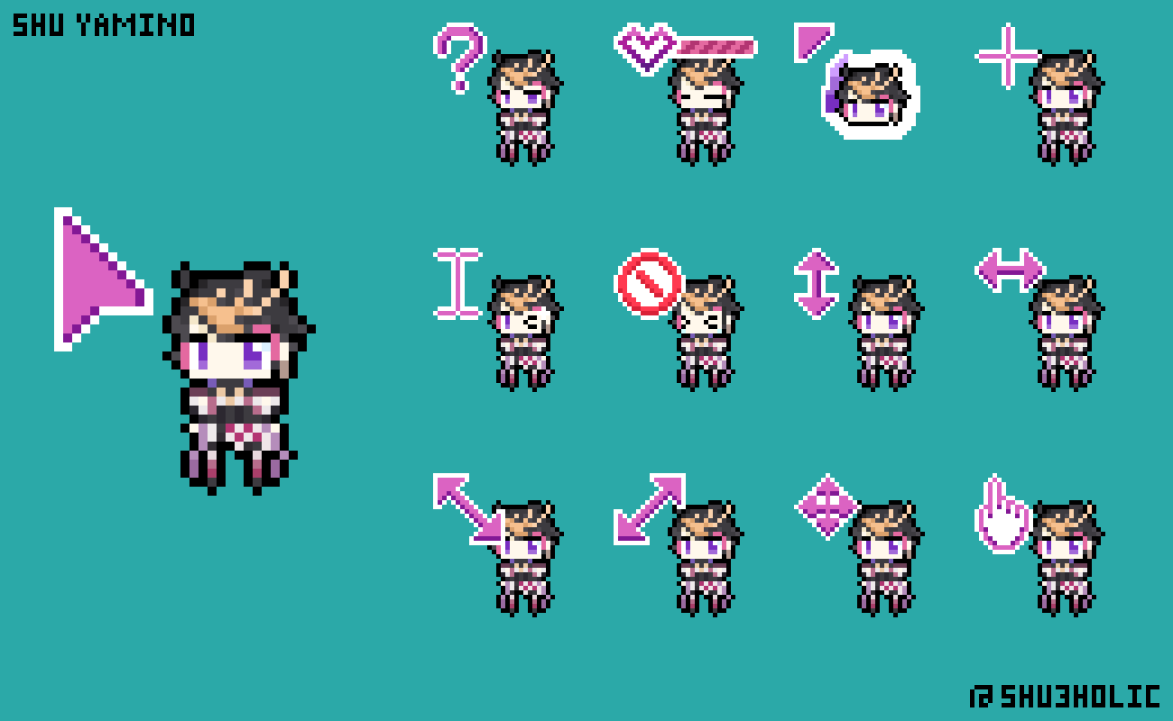 Shu Yamino Mouse cursor pack 2.0 (NJSJ EN 4th)