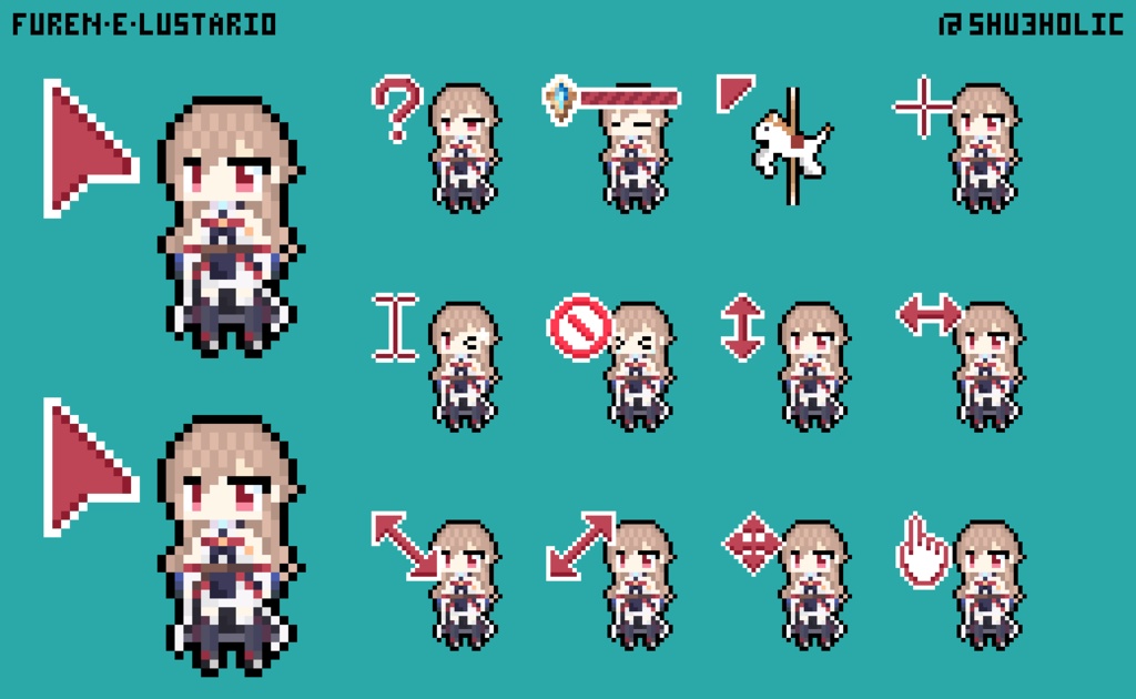 Furen E Lustario Mouse cursor pack 3.0 