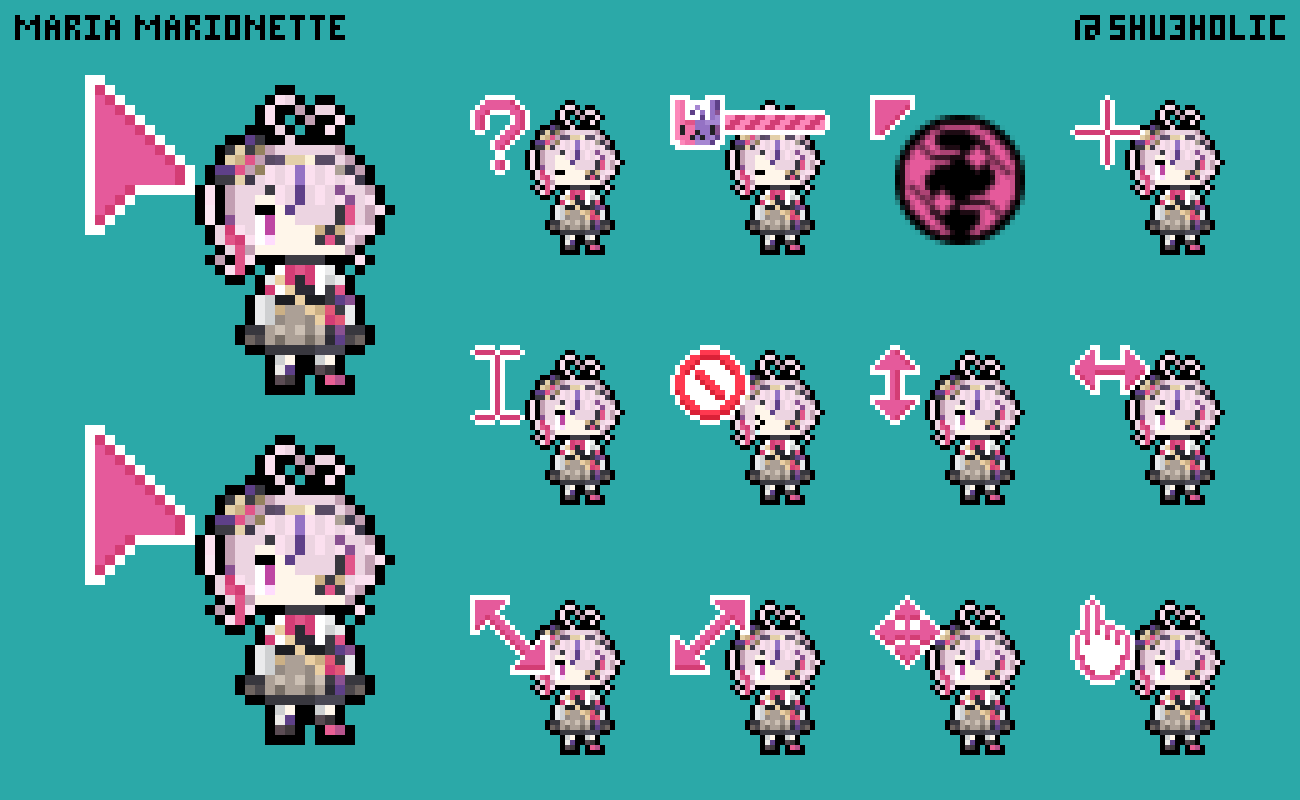 Maria Marionette Mouse cursor pack 3.0