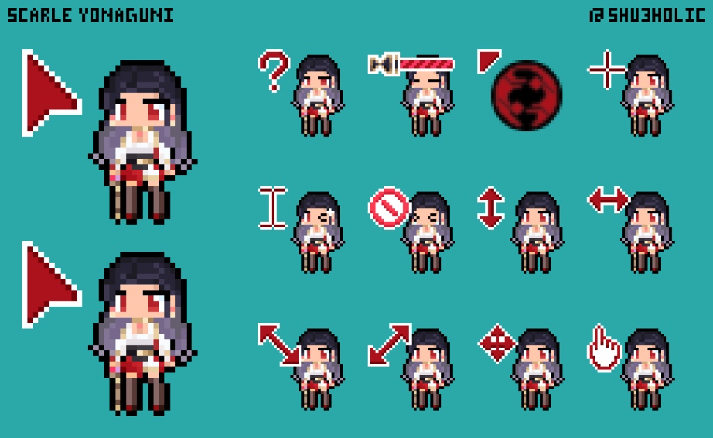 Scarle Yonaguni Mouse cursor pack 3.0