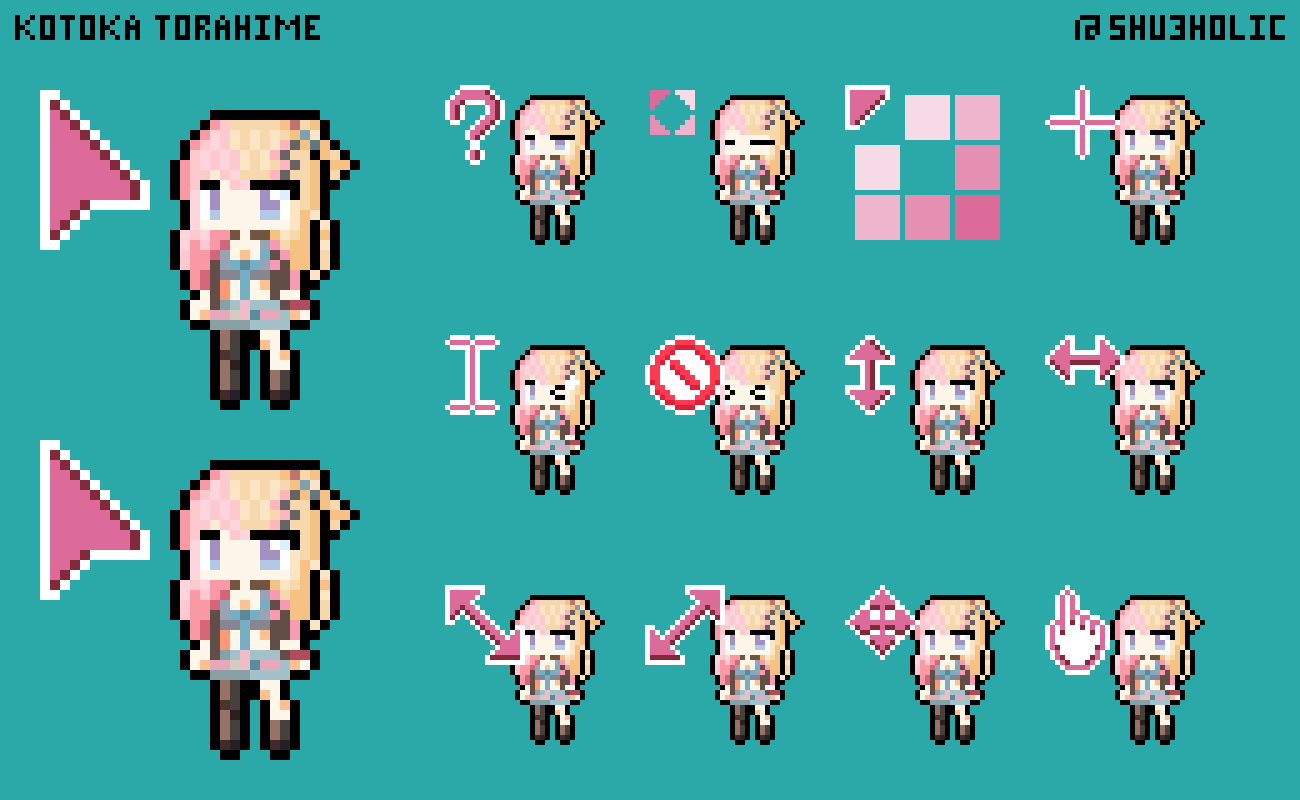 Kotoka Torahime Mouse cursor pack 3.1