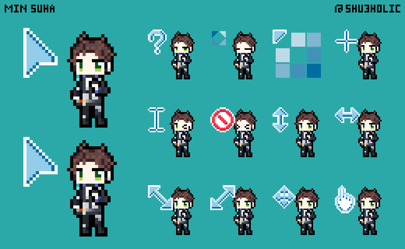 Min Suha New outfit Mouse cursor pack 3.1