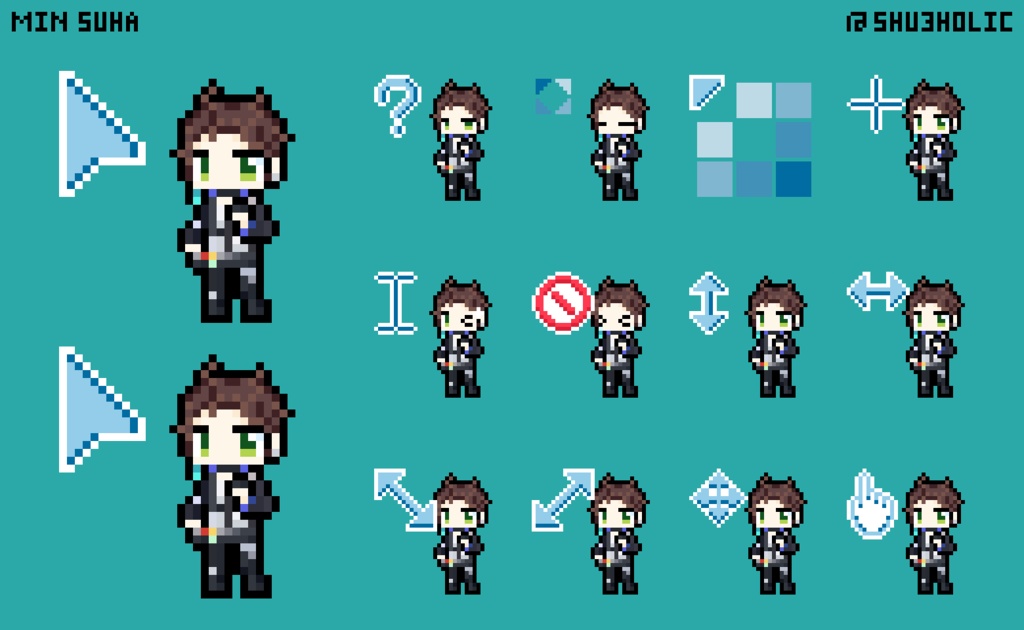 Min Suha New outfit Mouse cursor pack 3.1