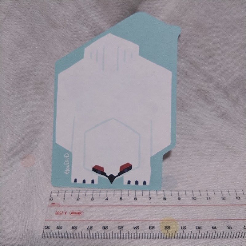 HexBirDダイカット両面しおり