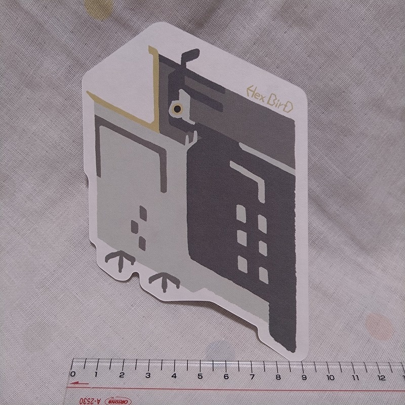 HexBirDダイカット両面しおり