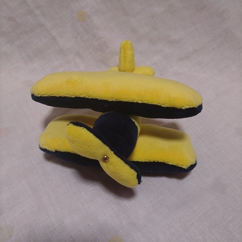 複葉機ぬいぐるみ(黄色×紺色)