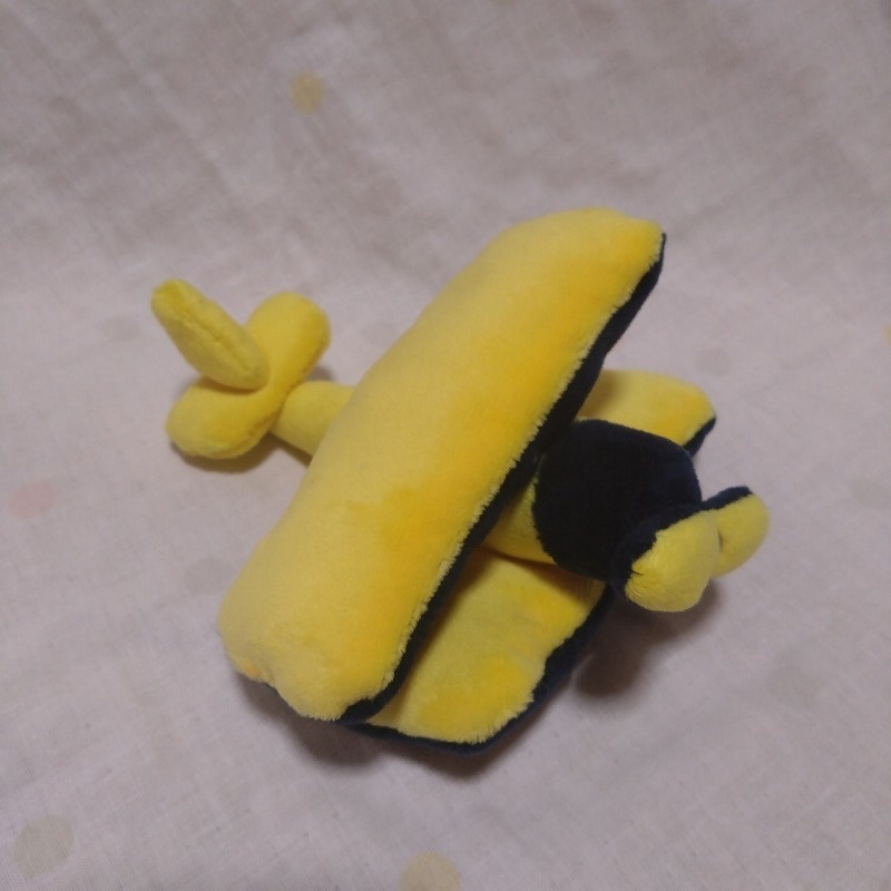 複葉機ぬいぐるみ(黄色×紺色)