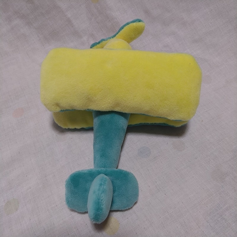 複葉機ぬいぐるみ(ミント×黄色)