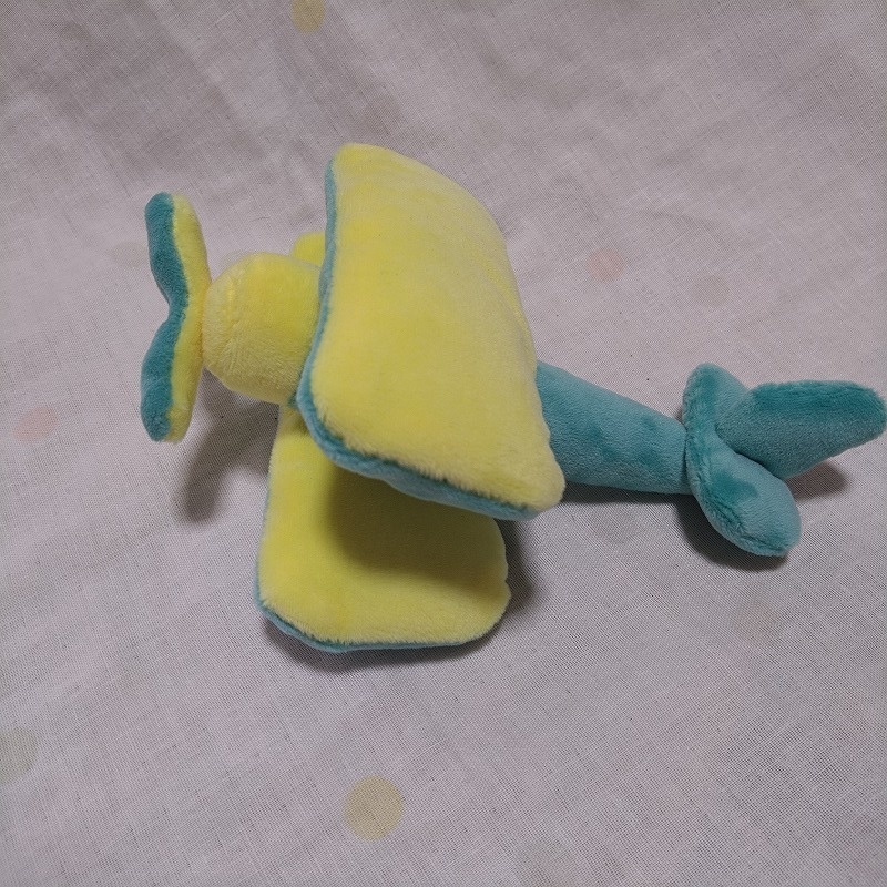 複葉機ぬいぐるみ(ミント×黄色)