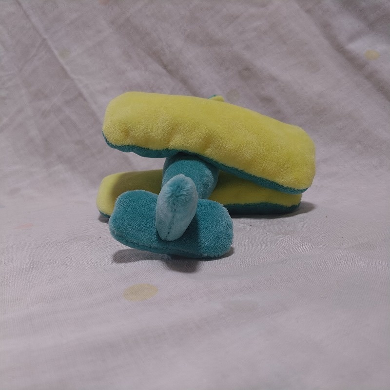 複葉機ぬいぐるみ(ミント×黄色)