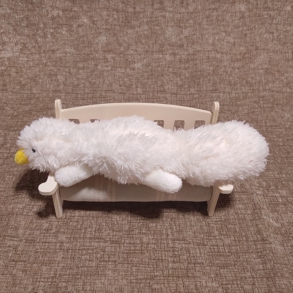 きのぬけたアヒコジョウオぬいぐるみ