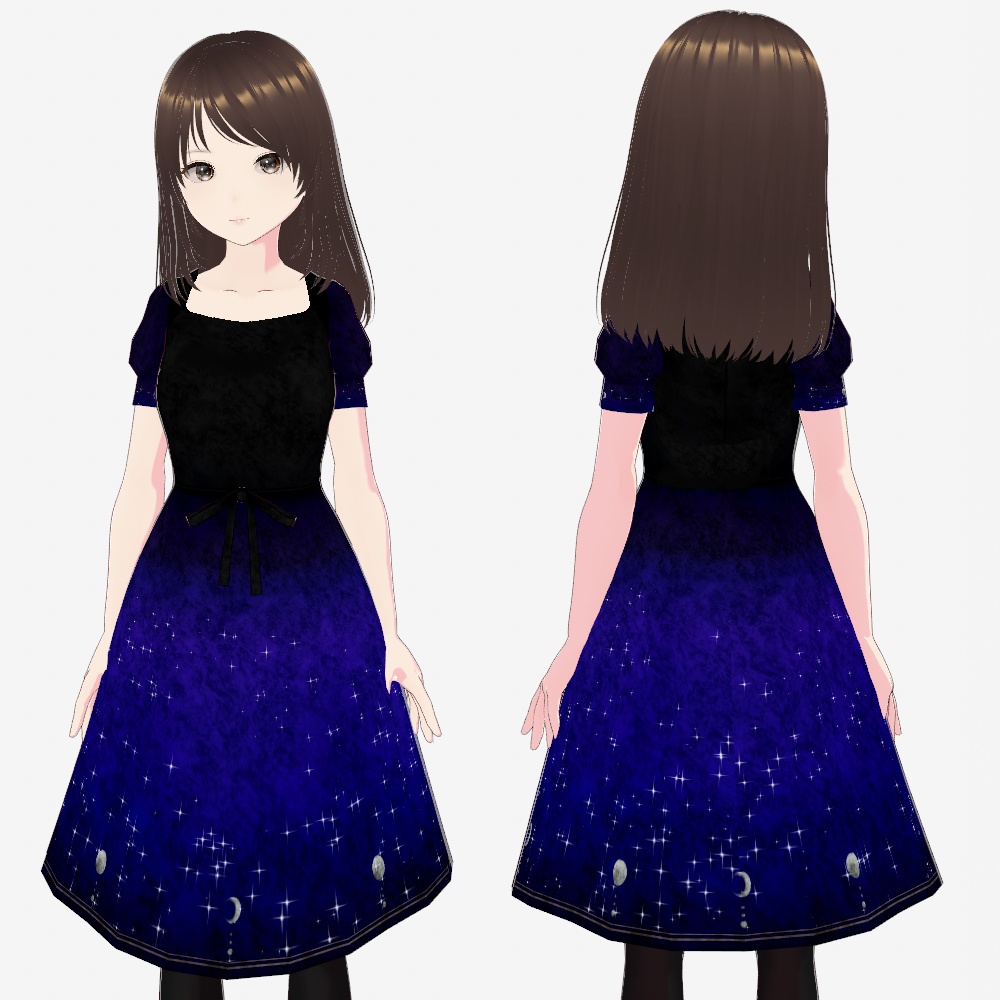 【VRoid用】星空ワンピース ノーマルバージョン