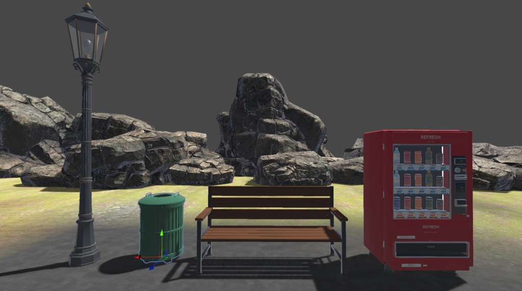 Simple Series|公園セット【3Dモデル4点】
