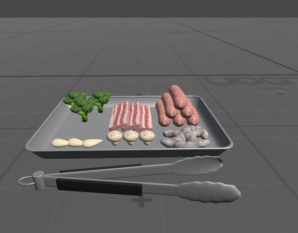 【10月30日まで発売記念半額セール】【VRChat向け】つくって楽しむ おつまみセット|調理・食べるギミック付き