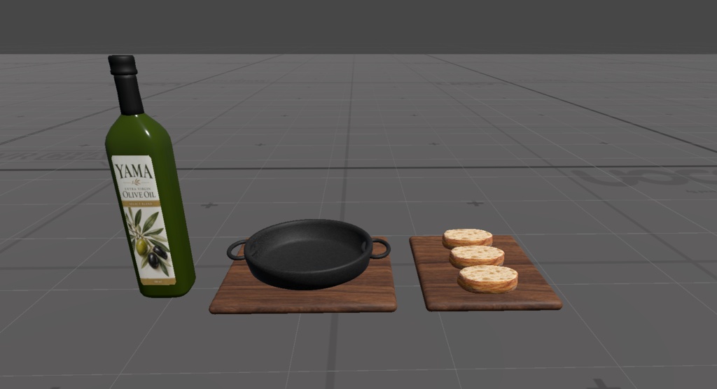 【10月30日まで発売記念半額セール】【VRChat向け】つくって楽しむ おつまみセット|調理・食べるギミック付き