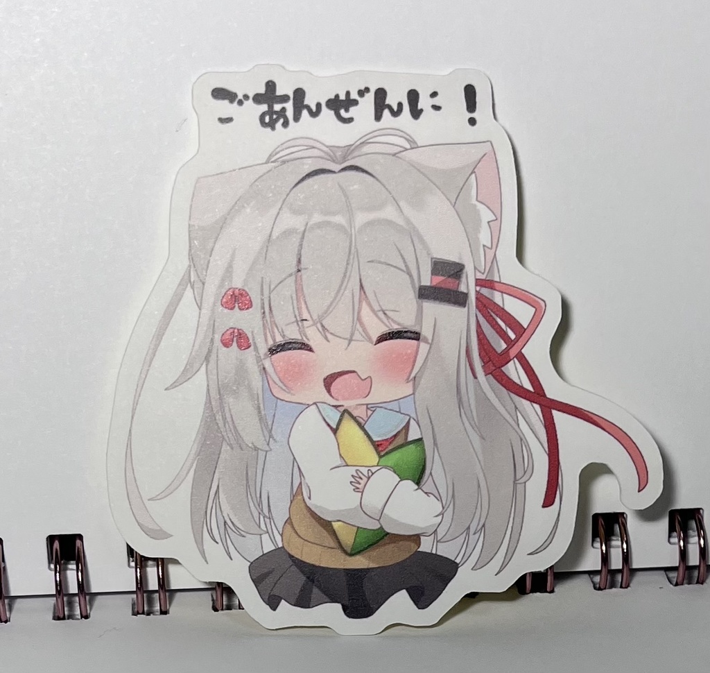代理ちゃん「ごあんぜんに！」お守りステッカー