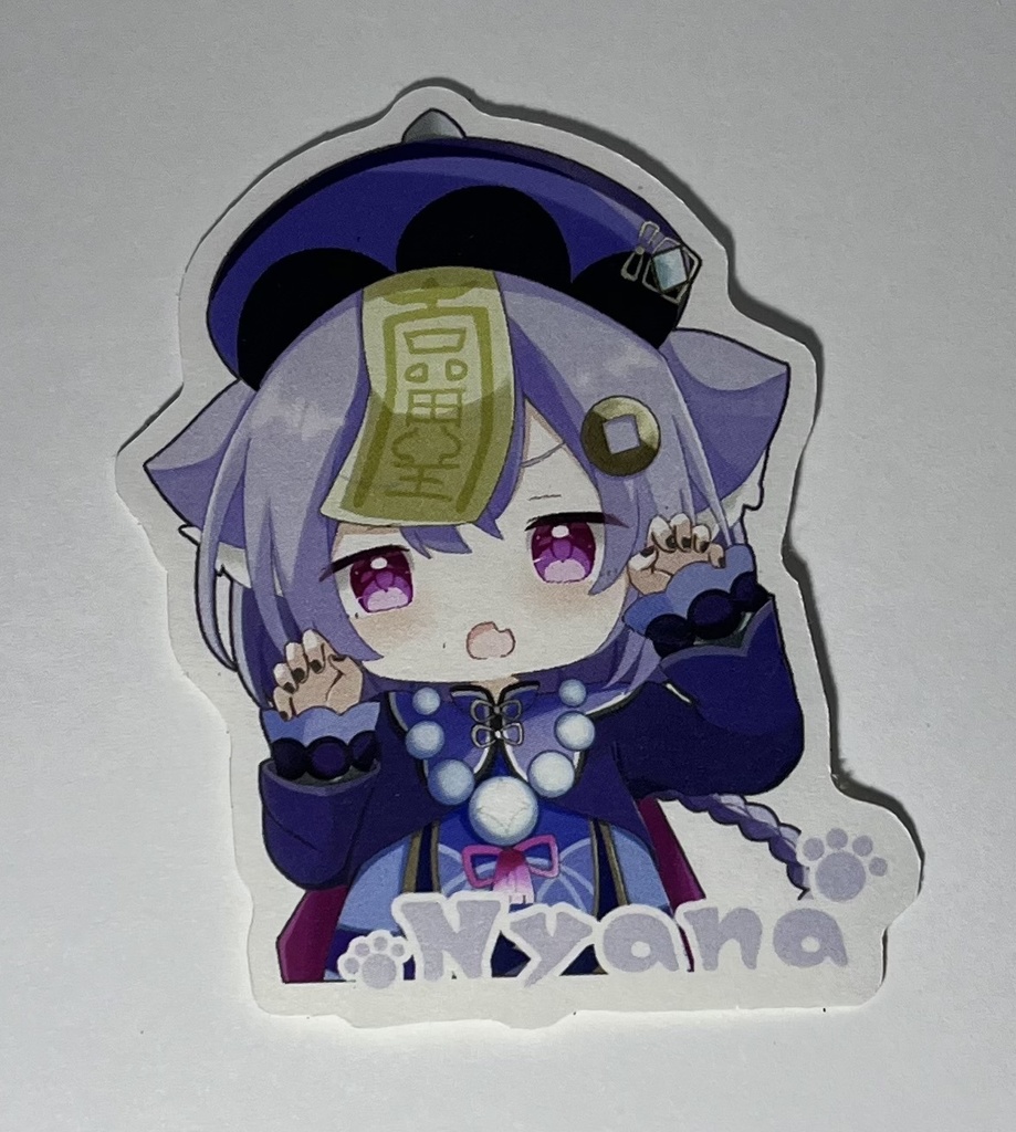 【原神】七七ちゃん猫耳ニャなちゃんステッカー