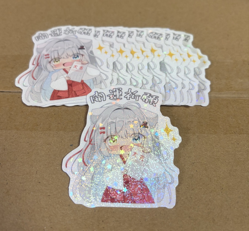 代理ちゃん開運キラキラステッカー