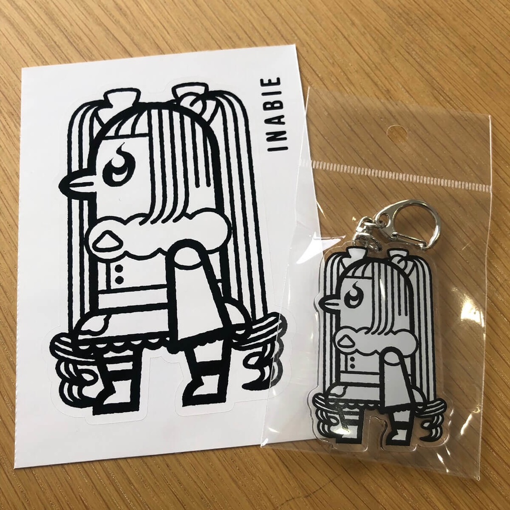 【イナビエ】アクリルキーホルダー＆ステッカーセット