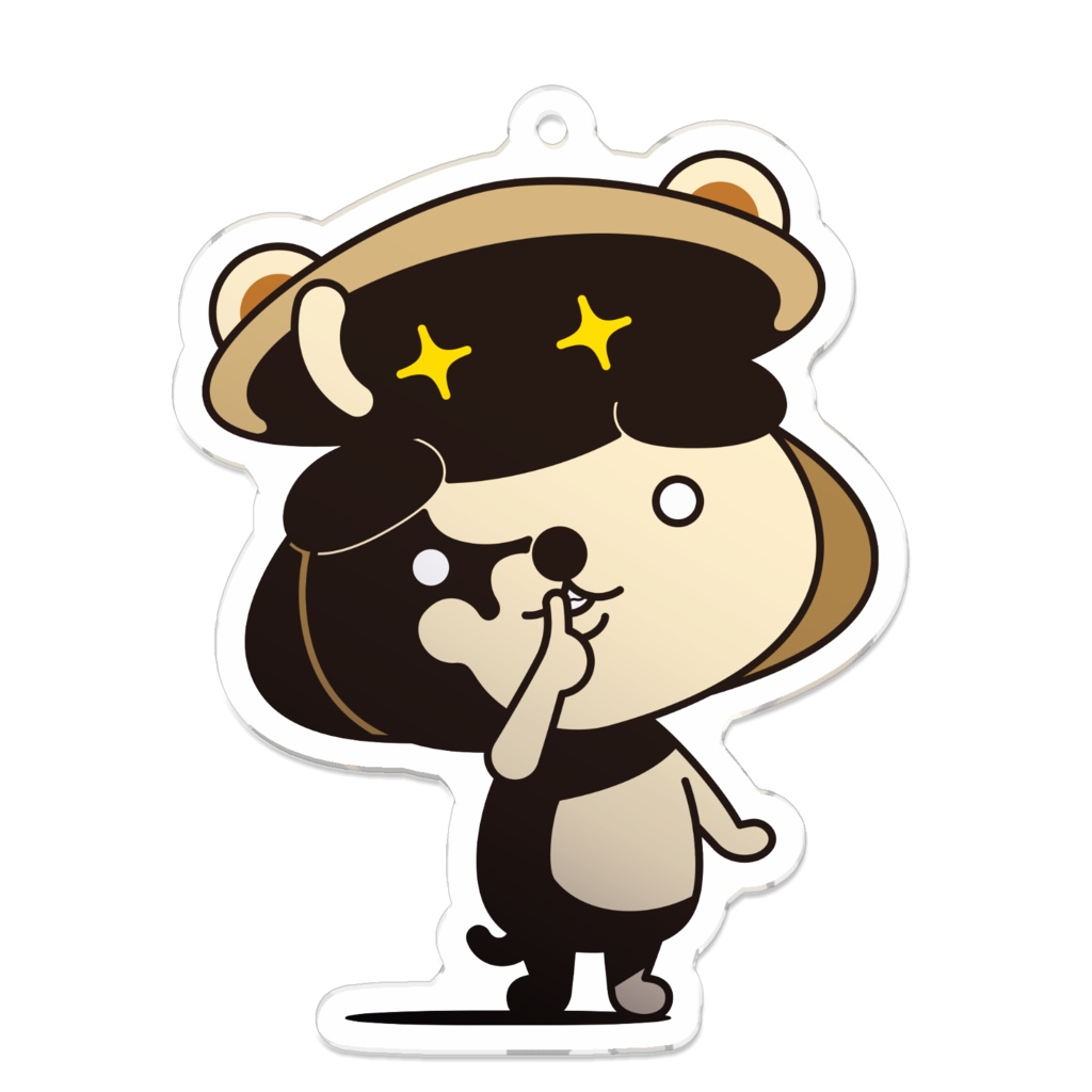 【ネット限定】アクリルキーホルダーはまぐり犬（？）