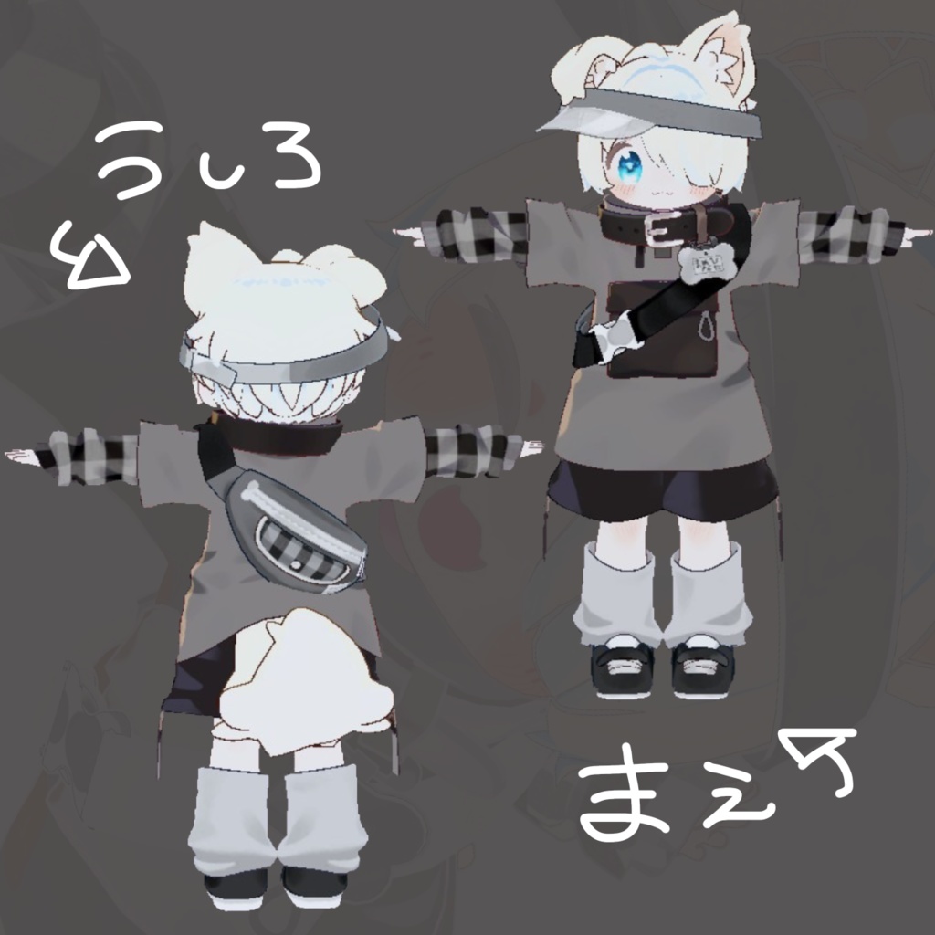 🖤完全無料🤍まめひなたサブカル❔モノトーンチェック🖤🤍服テクスチャ❕