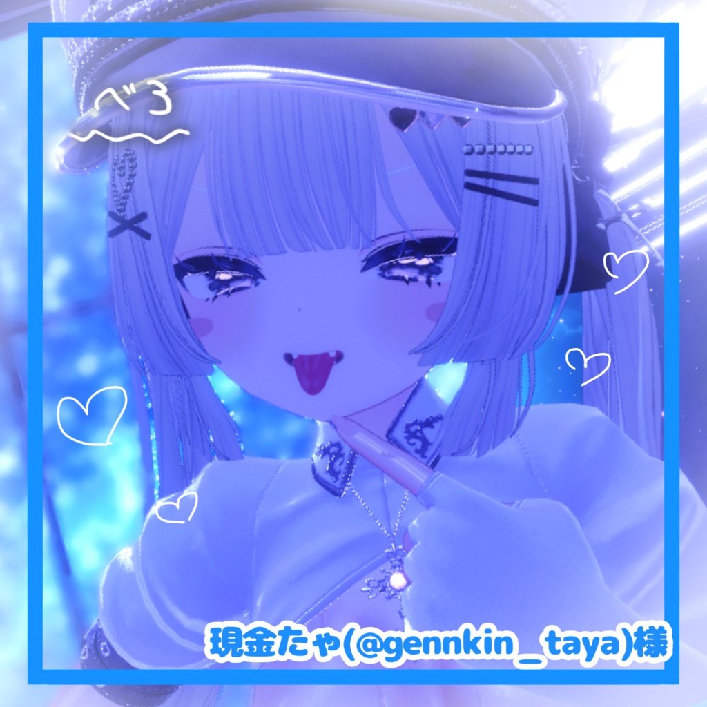 🛒SALE価格👅シフォン対応‼️最強涙袋とリアルな舌。 メイクテクスチャセット割あり︎💕【VRchat】