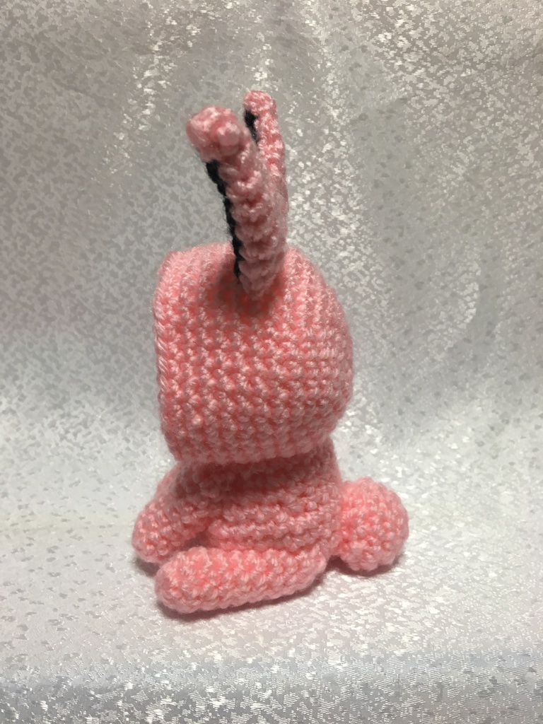 ウサギさん(ピンク耳中黒)おまんじゅう・もちぷち系着ぐるみ胴体付き