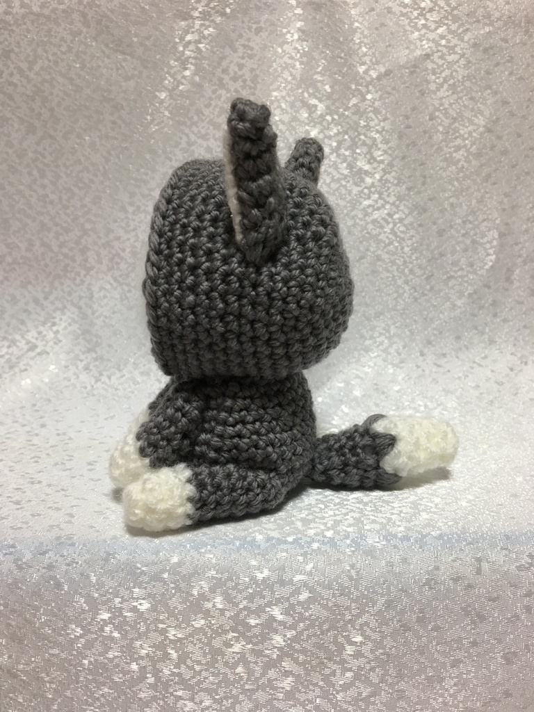 オオカミさん(グレー)おまんじゅう・もちぷち系着ぐるみ胴体付き