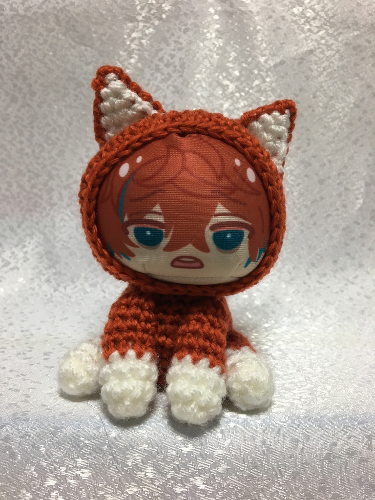 オオカミさん(赤茶)おまんじゅう・もちぷち系着ぐるみ胴体付き