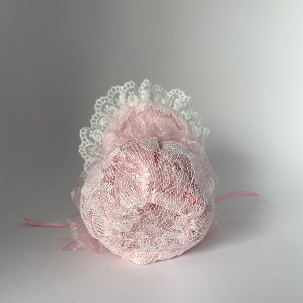 おまんじゅう・もちぷち系用ボンネットピンク×ピンク