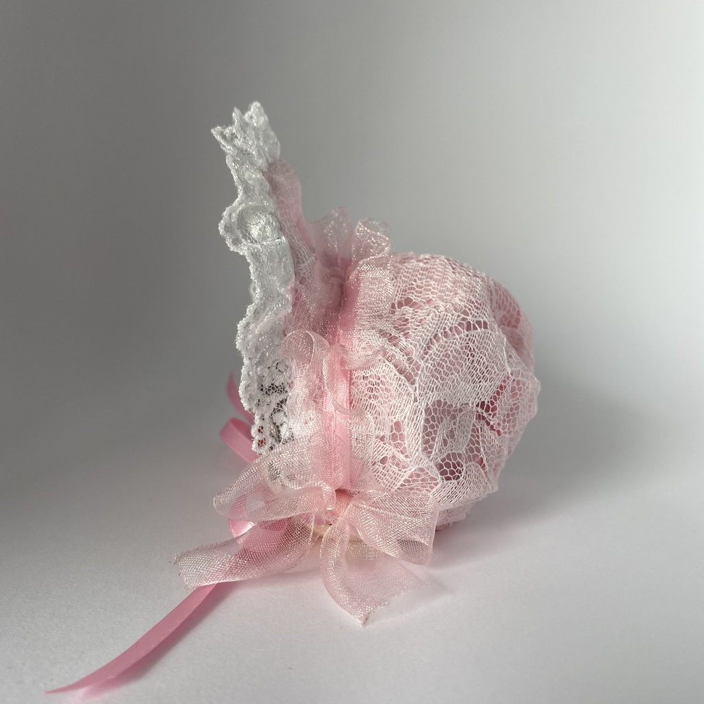 おまんじゅう・もちぷち系用ボンネットピンク×ピンク