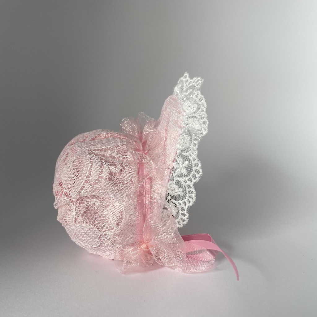 おまんじゅう・もちぷち系用ボンネットピンク×ピンク