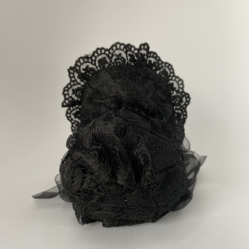 おまんじゅう・もちぷち系用ボンネット黒×黒