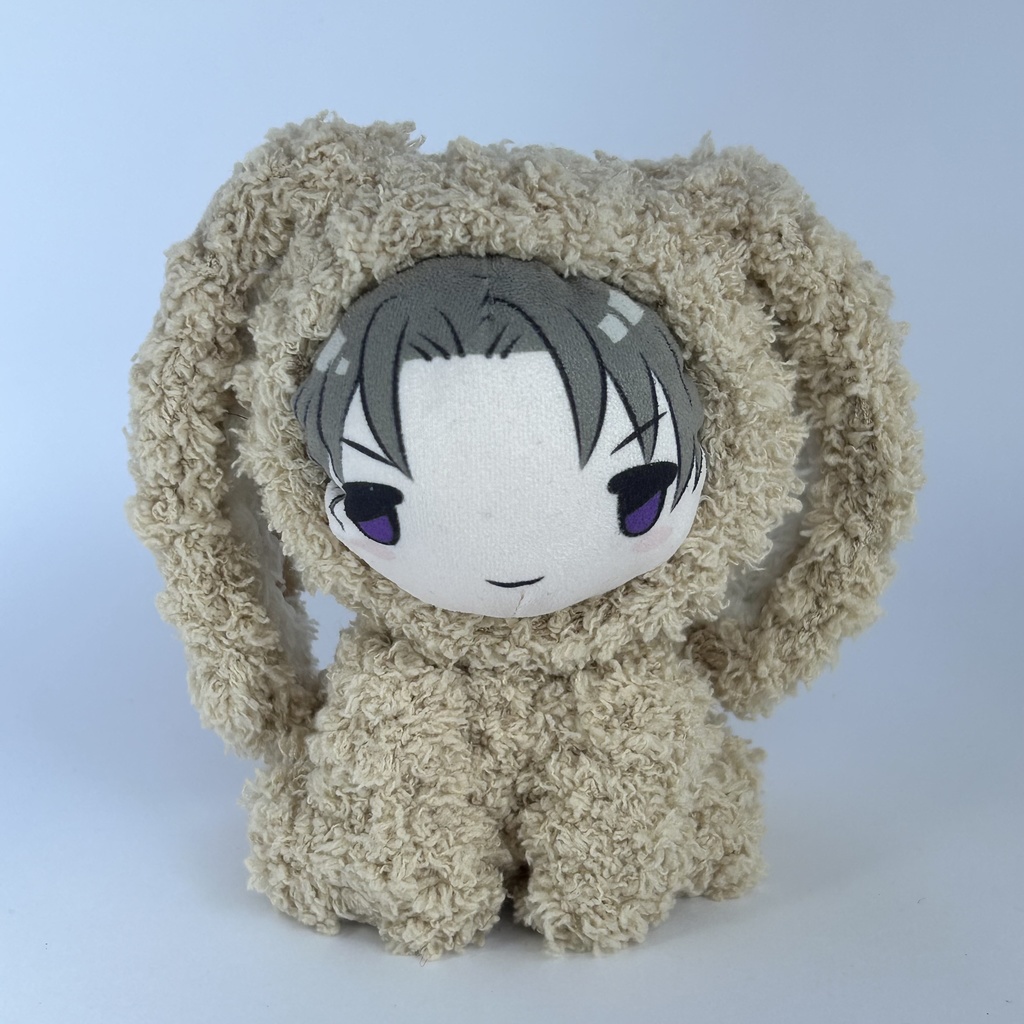 モコモコ垂れ耳ウサギさん(ミルクティー)おまんじゅう・もちぷち系着ぐるみ胴体付き