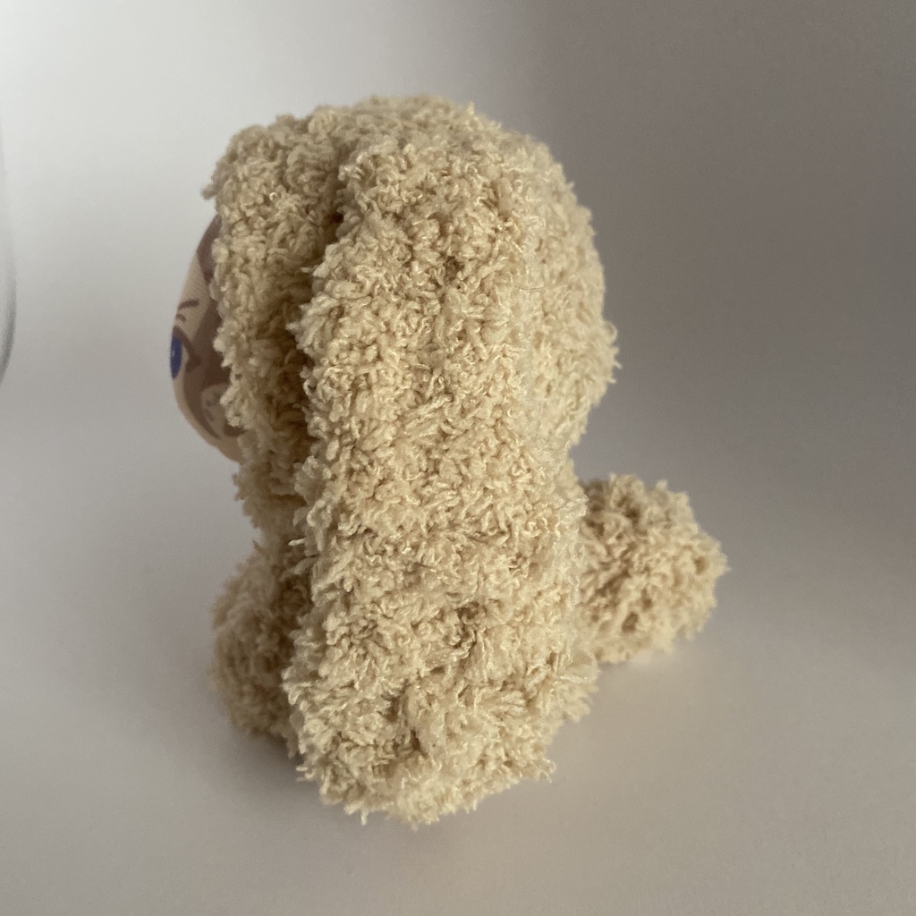 モコモコ垂れ耳ウサギさん(ミルクティー)おまんじゅう・もちぷち系着ぐるみ胴体付き