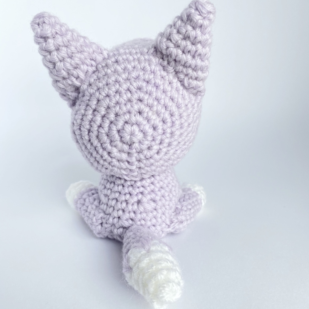 オオカミさん(パステル薄紫)おまんじゅう・もちぷち系着ぐるみ胴体付き