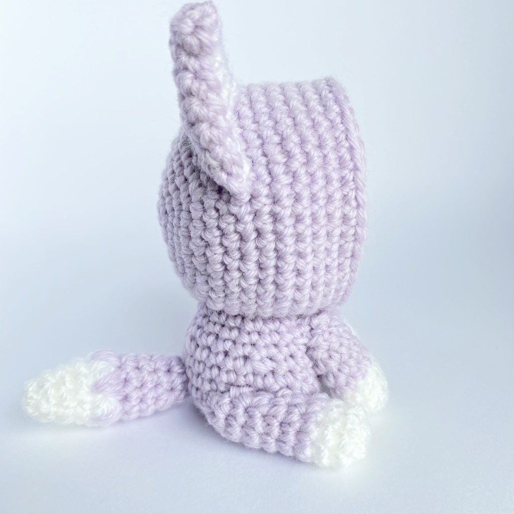 オオカミさん(パステル薄紫)おまんじゅう・もちぷち系着ぐるみ胴体付き