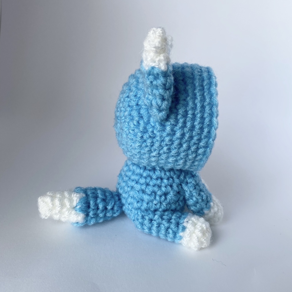 キツネさん(水色)おまんじゅう・もちぷち系着ぐるみ胴体付き