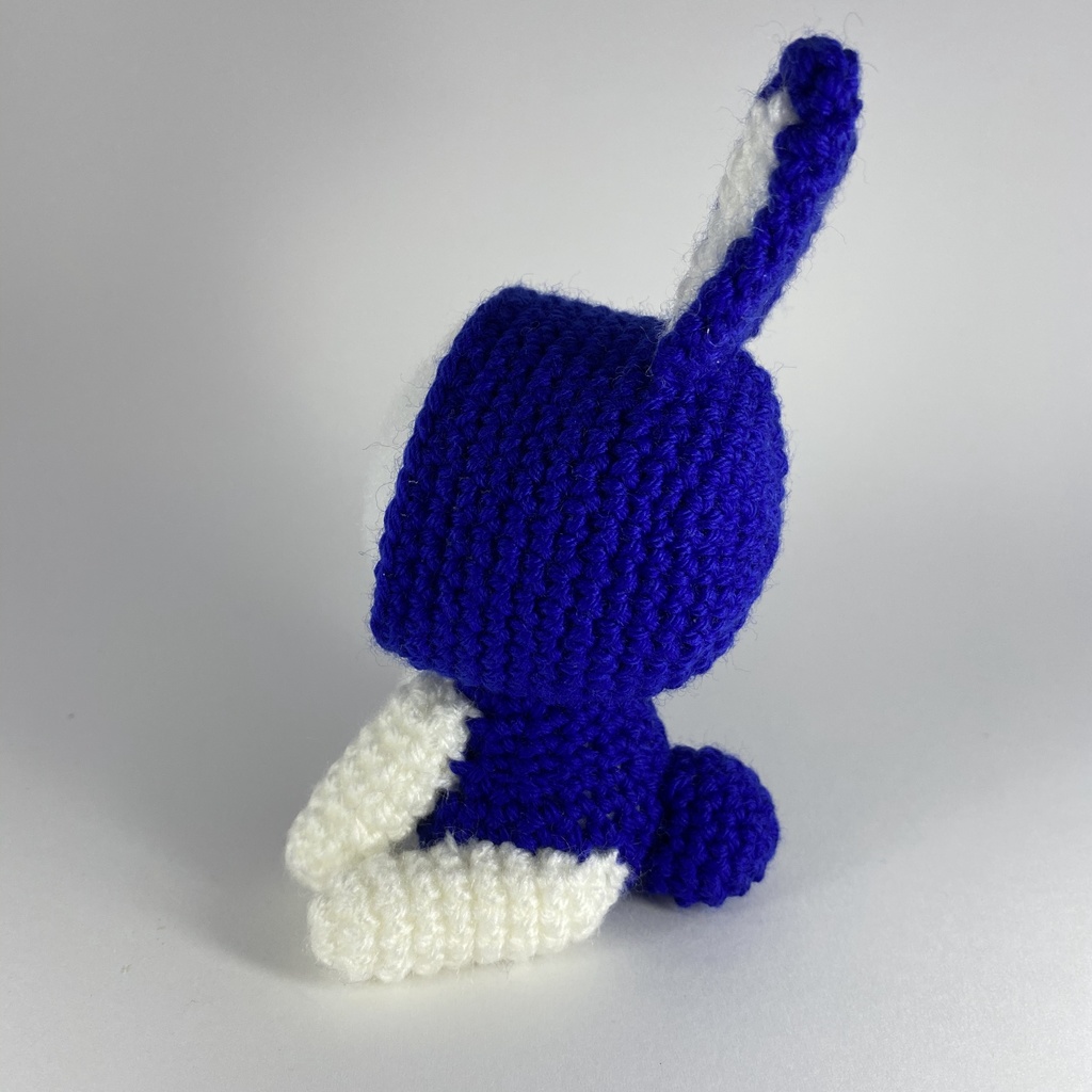 ウサギさん(青白)おまんじゅう・もちぷち系着ぐるみ胴体付き